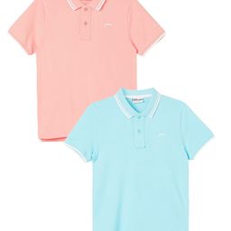 Fame Forever by Lifestyle Boys Pack Of 2 Polo Collar Cotton T-shirts-image-32