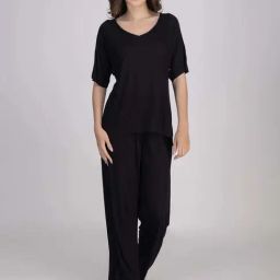 Moomaya Black Pyjamas Set-27