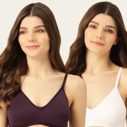 Lady Lyka Multicolor Non Wired Non Padded T-Shirt Bra (Pack Of 2)-image-54