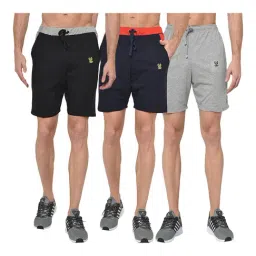 Vimal Jonney Multicolor Cotton Shorts - Pack of 3-image-92