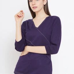Belle Fille Purple Regular Fit Sweatshirt-picture-16