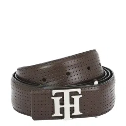 Tommy Hilfiger Darius Plus Brown Leather Waist Belt for Men-image-65