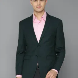 Allen Solly Green Slim Fit Blazers-picture-7