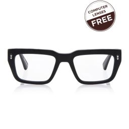Shisen Fox Black Rectangular Unisex Computer Lenses image 2