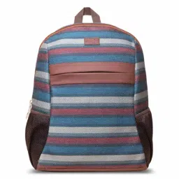 ZOUK 18 Ltrs Multicolor Striped Backpack-15