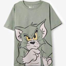 The Souled Store Boys Green Cotton Printed Tom And Jerry T-Shirts-image-19