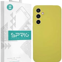 Sprig Liquid Silicone Back Cover for SAMSUNG Galaxy S23 FE 5G (Yellow)-image-68