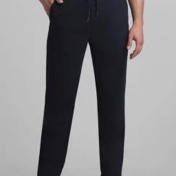 Jack & Jones Navy Blazer Cotton Regular Fit Trackpants-image-1