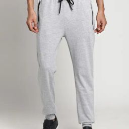 Turtle Light Grey Regular Fit Joggers-image-92