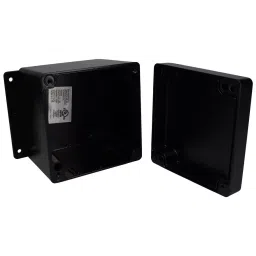 BUD ENCLOSURE, WALL MOUNT, ALUMINIUM, BLACK, AN-2809-AB-40
