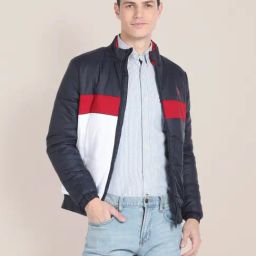 U.S. Polo Assn. Navy Regular Fit Colour Block Jacket-picture-9
