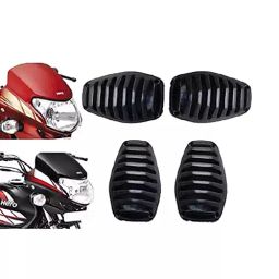 A4S Indicator Light Grill Cover for Hero HF Deluxe-Black (Pack of 4)-image-46