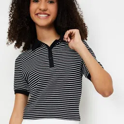 max Striped Cotton T-shirt-image-51