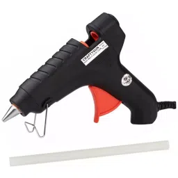CRAFTYGUN 40 W Trigger Feed Hot Glue Gun Red with 1 Stick, FD-40 W-4