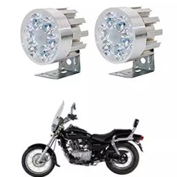 Cartronics Round 6 LED Motorcycle Light Bike Fog Lamp for Bajaj Avenger 220 DTS-i-27