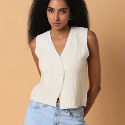 SHOWOFF Beige Regular Fit Cardigan-image-68