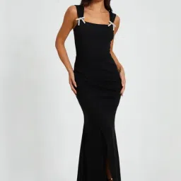 Quiz Black Regular Fit Dress-image-96