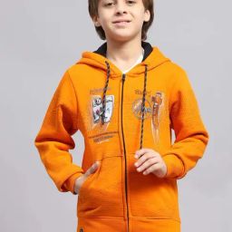Monte Carlo Boys Orange Printed Full Sleeves Sweatshirt-image-63