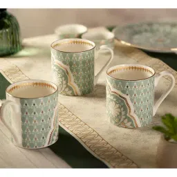 india circus by krsnaa mehta India Circus By Krshna Mehta Multi Bone China Printed Tea Set-picture-30