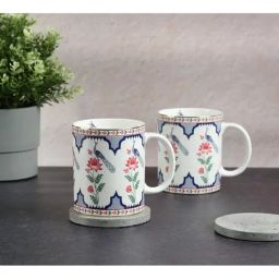 India Circus By Krshna Mehta Multi Bone China Printed Tea Set-14