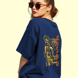 GESPO Women Graphic Printed Round Neck Cotton Oversized T-shirt-image-90