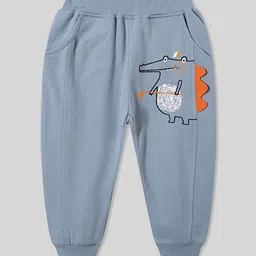 LULU & SKY Novelty Boys Animal Printed Jogger Fit High-Rise Cotton Regular Trousers-image-21
