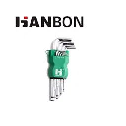 Malfah Enterprises Hanbon 651101 Mirror Ball Point S2 Hex Key Short Allen Key Set image 1