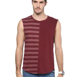 Hypernation Maroon Full Sleeves Regular Fit T-Shirt-image-12