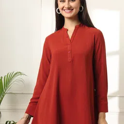 FITHUB Mandarin Collar Longline Top-picture-34