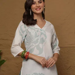 Anouk Rustic Women Ethnic Motifs Printed V-Neck Kurti-image-91
