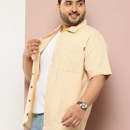 Thomas Scott Men Plus Size Premium Textured Casual Shirt-image-70