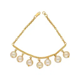Sri Jagdamba Pearls 22 kt Gold Rakhi cum Bracelet-image-60