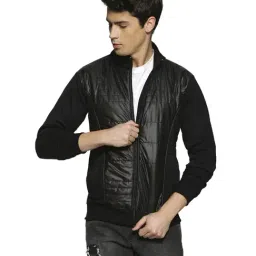Campus Sutra Black Full Sleeves High Neck Jacket-image-90
