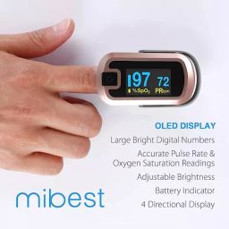 Mibest OLED Display Rose Gold Color Finger Tip Pulse Oximeter MD300CN340 image 5