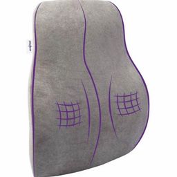 wakefit Grey Memory Foam Filled Faux Velvet Therapedic Pillow-image-15