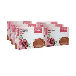 PABLO Set Of 6 Glycerine Rose Bath Soaps For Glowing & Smooth Skin -50gm each-7
