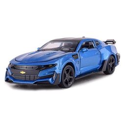Negocio Chevrolet Camaro Model Die Cast Luxury Pull Back Toy Car with Door Open Light and Sound Effects for Kids - Colour May Vary-20