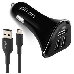 PTron Bullet 3 1A Fast Charging Car Charger - Black-13