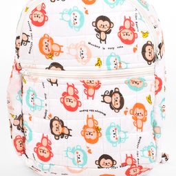 Moms Home Organic Cotton Baby Diaper Backpack Monkey Print - Multicolour-image-34