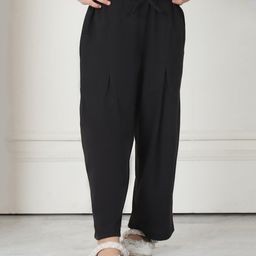 Mini & Ming Cotton Solid Trousers - Black-image-20
