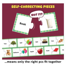 Little Berry First Words Match and Learn Jigsaw Puzzle Game Multicolor - 42 Pieces image 2
