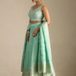 Soch Embellished Sequinned Ready to Wear Lehenga & Blouse With Dupatta image 2