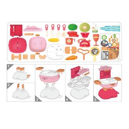 Webby 3 In 1 Kitchen Counter Set with Accessories and Compact Foldable Suitcase 30 Pieces - Multicolour image 5