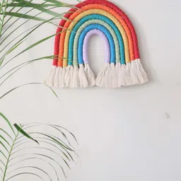 Classy Tulip Red & Blue Macrame Rainbow-19