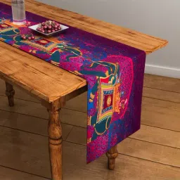 SEJ by Nisha Gupta Multicolor Table Runner - Set of 1-10