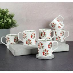 India Circus By Krshna Mehta Multi Bone China Printed Tea Set-10