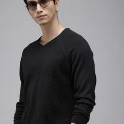 Park Avenue Self Design Pullover Sweater-image-77