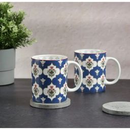 India Circus By Krshna Mehta Multi Bone China Printed Tea Set-12