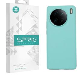 Sprig Liquid Silicone Back Cover for VIVO X90 Pro (Blue)-image-64
