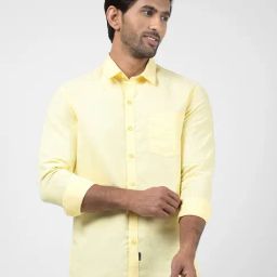 Numero Uno Yellow Slim Fit Shirt-image-45